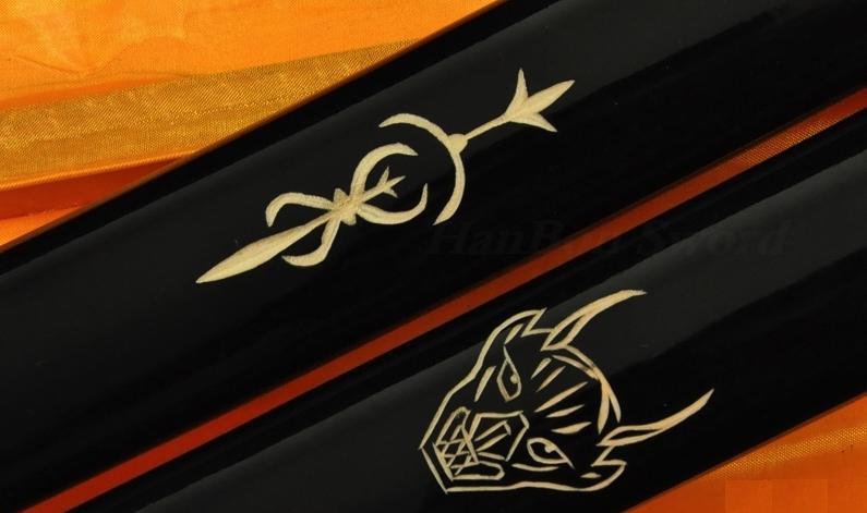 Kill Bill Bride & Groom Clay Tempered Katana Sword Set