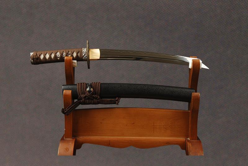 Earthen Clay Tempered Carbon Steel Tanto Sword