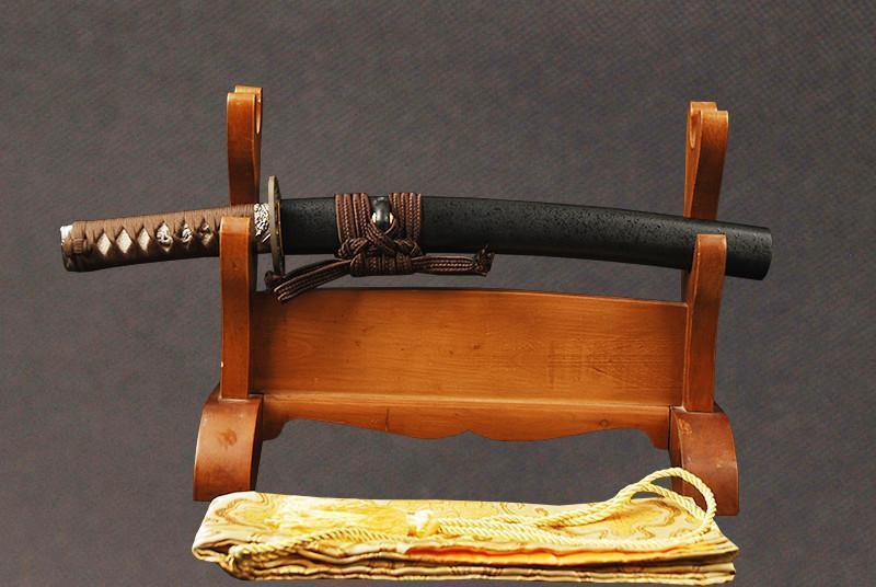 Earthen Clay Tempered Carbon Steel Tanto Sword