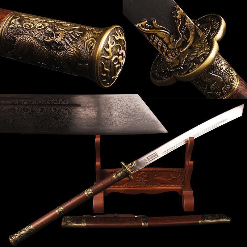 Kangxi Folded Steel Chinese Dao Sword