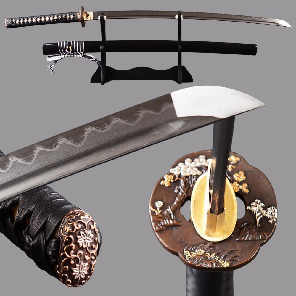 Hisamatsu Clay Tempered Folded Steel Katana Samurai Sword