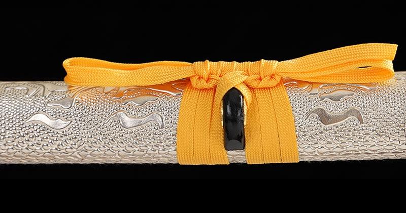 Kiiro To Gin Carbon Steel Katana Samurai Sword