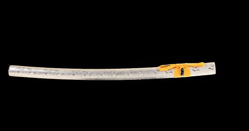 Kiiro To Gin Carbon Steel Katana Samurai Sword