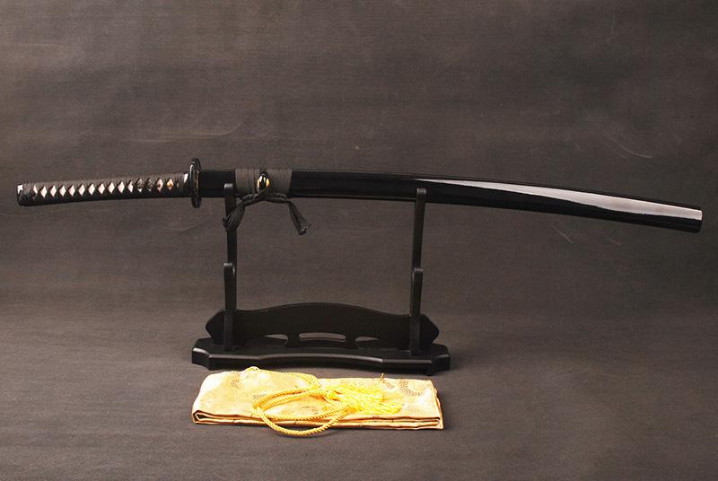Qing Folded Red Steel Katana Samurai Sword