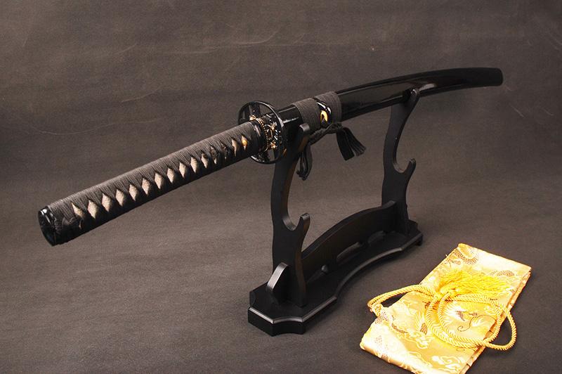 Qing Folded Red Steel Katana Samurai Sword