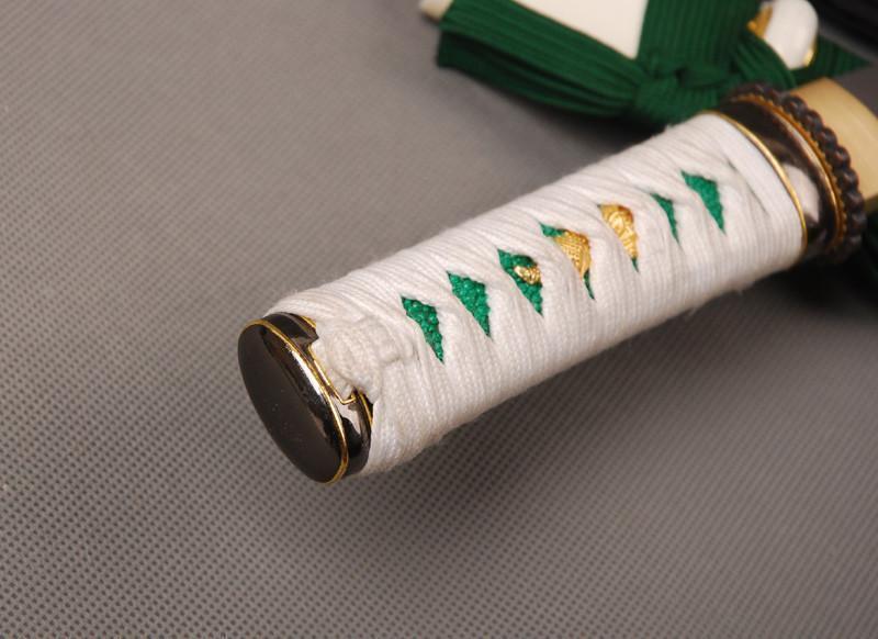 White Night Folded Carbon Steel Tanto Sword