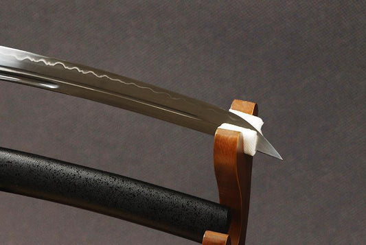 Earthen Clay Tempered Carbon Steel Tanto Sword