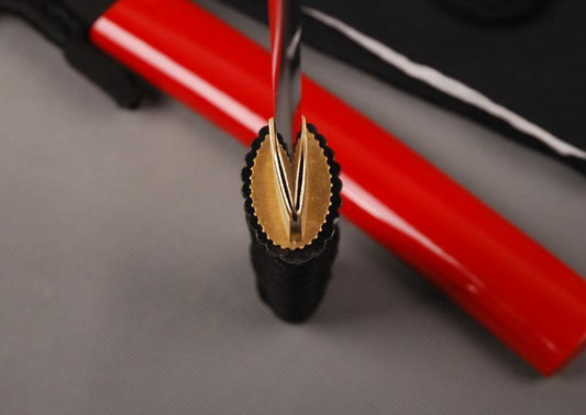 Red Man Folded Carbon Steel Tanto Sword